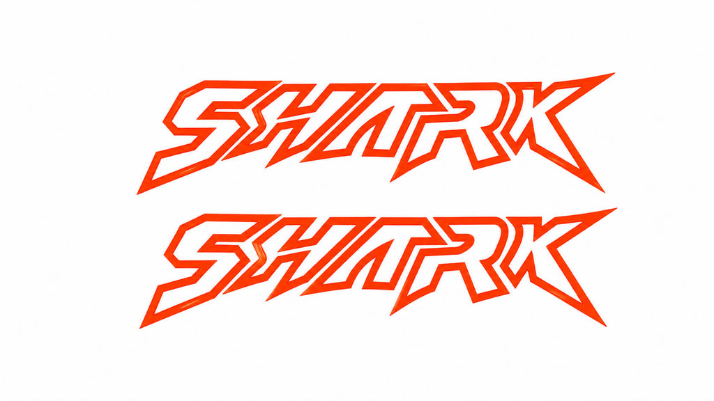 BYD Shark 6 Reflective Orange Shark Logo Sticker