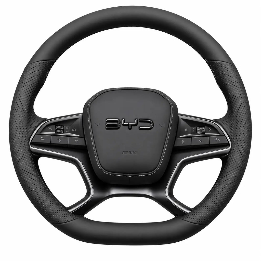 BYD Sealion 7 Leather Steering Wheel Cover | Non-Slip Grip (2024–2025)
