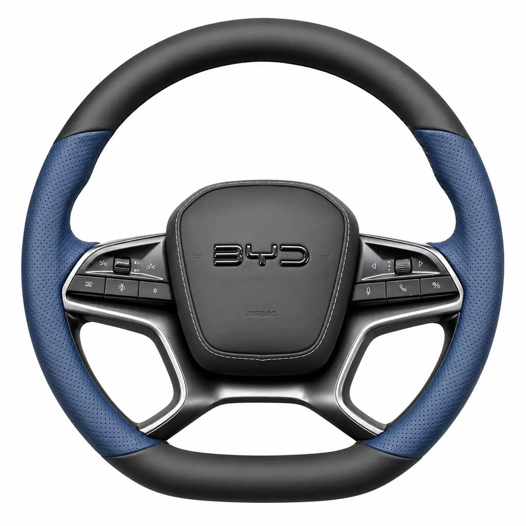 BYD Sealion 7 Leather Steering Wheel Cover | Non-Slip Grip (2024–2025)