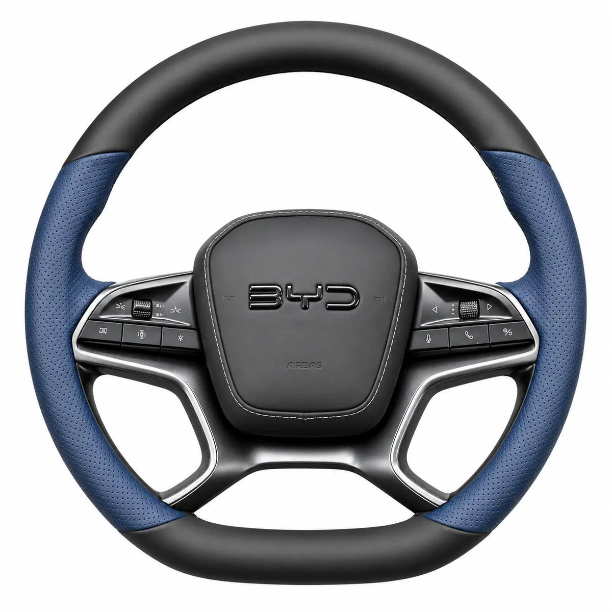 BYD Sealion 7 Leather Steering Wheel Cover | Non-Slip Grip (2024–2025)