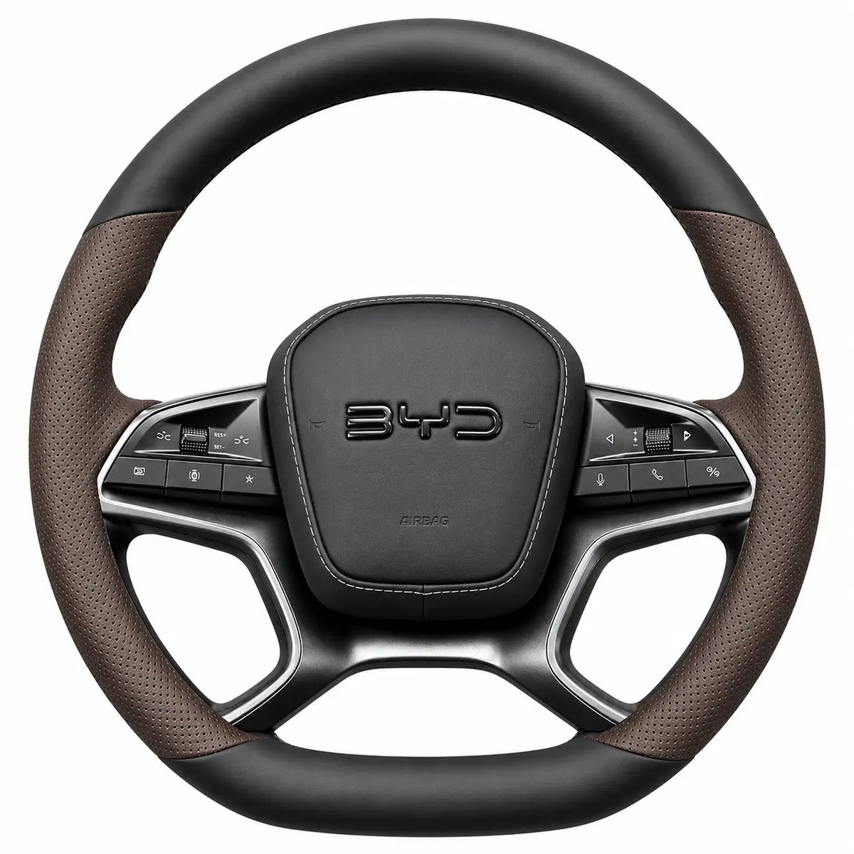 BYD Sealion 7 Leather Steering Wheel Cover | Non-Slip Grip (2024–2025)