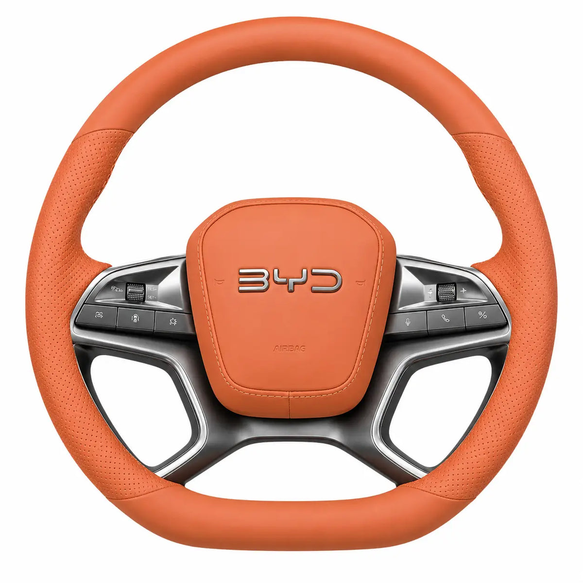BYD Sealion 7 Leather Steering Wheel Cover | Non-Slip Grip (2024–2025)