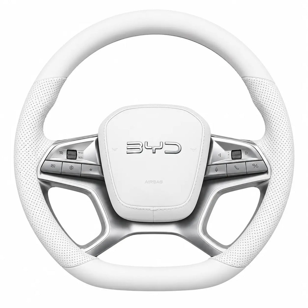 BYD Sealion 7 Leather Steering Wheel Cover | Non-Slip Grip (2024–2025)