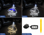 BYD Shark LED door welcome light variants collage with original product components