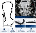 Practical installation view of the timing cover gasket for BYD Song Max 1.5L and 1.5 TID EU Version.