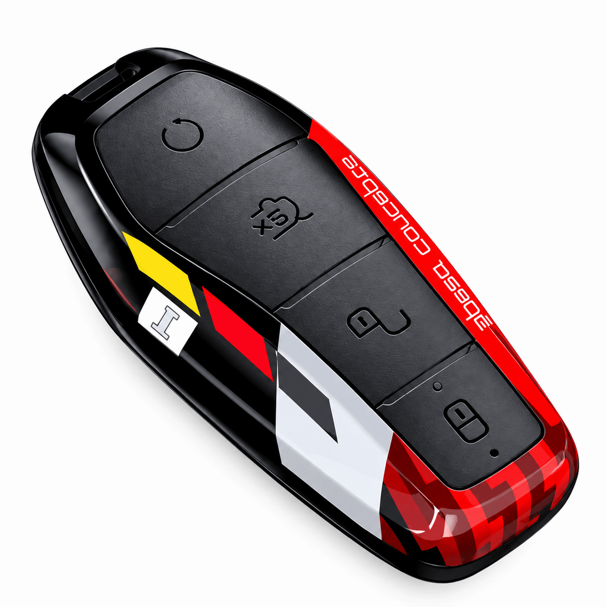 ABS carbon-style remote key case cover for selected BYD models.