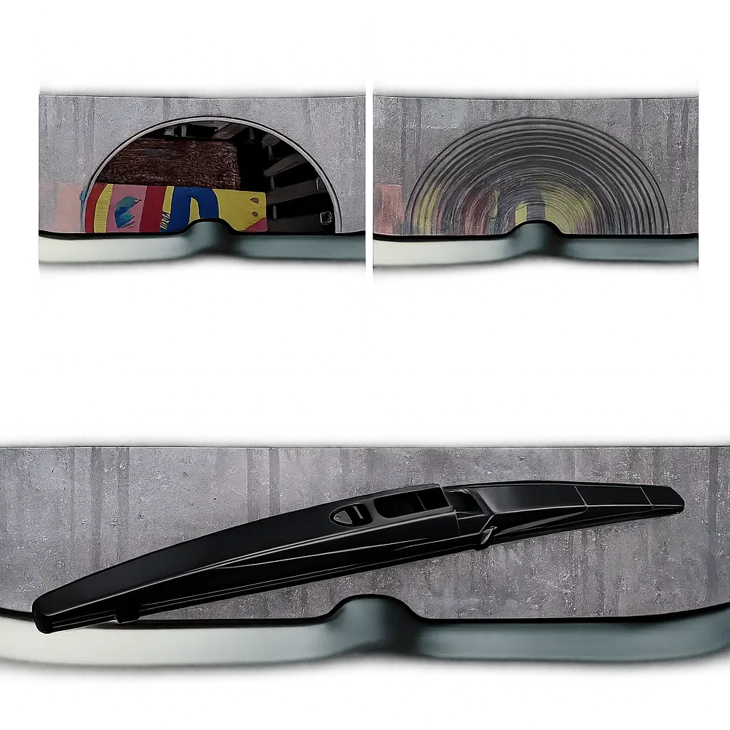 OEM-style rear windshield wiper blade replacement for BYD Song Plus DM-i EV 2020–2022, featuring a durable natural rubber blade for quiet, streak-free wiping.