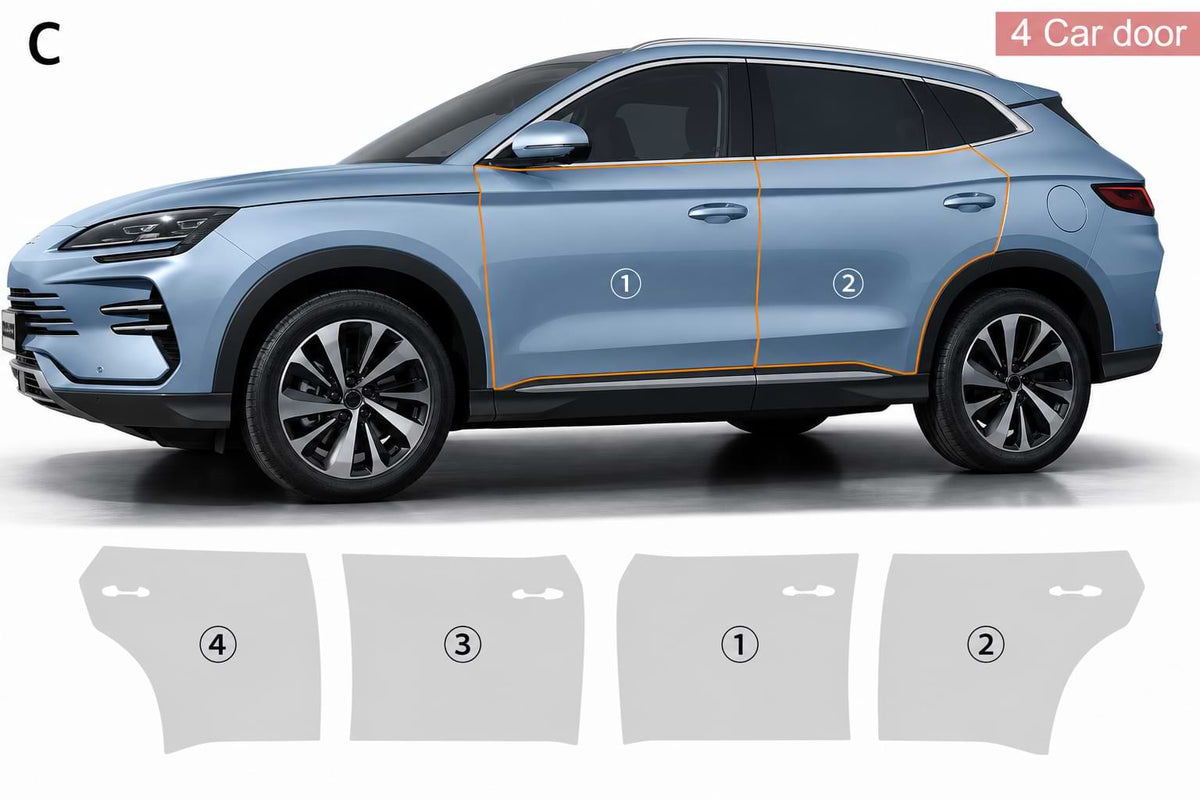 BYD Song Plus & Sealion 6 DM-i TPU Paint Protection Film (2023-2025) Pre-Cut Clear PPF Kit