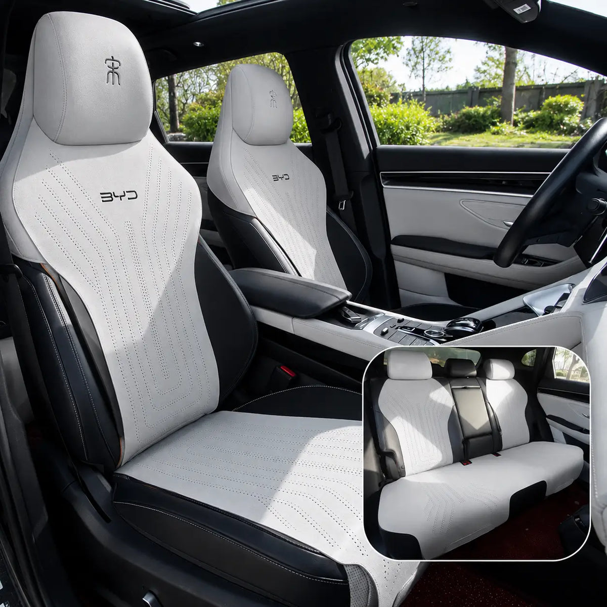BYD Song Plus & Song Pro Half Seat Covers | Four Seasons Leather Cushion Set