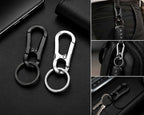 BYD Zinc Alloy Car Keychain Black & Silver Carabiner Key Ring