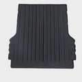 Professional black ribbed rubber cargo liner for vehicle trunk protection