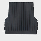 Professional black ribbed rubber cargo liner for vehicle trunk protection