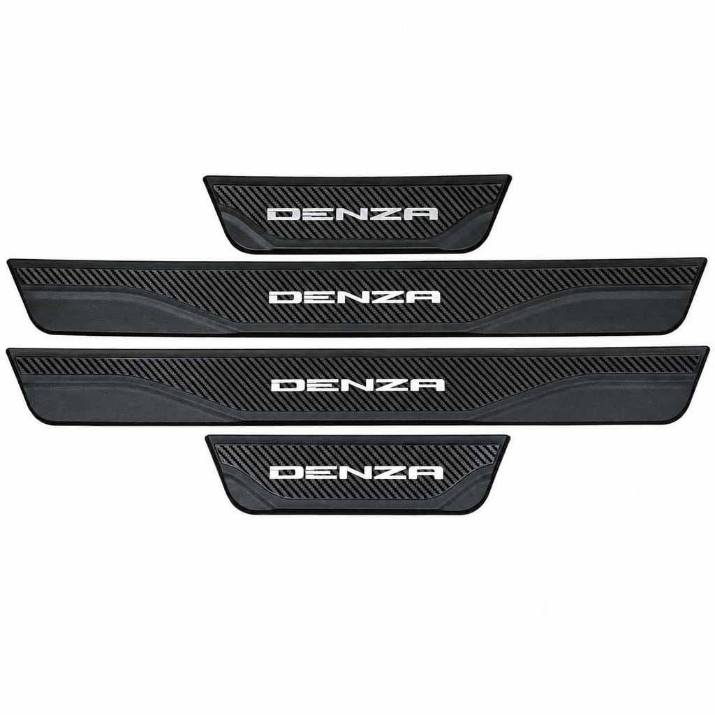DENZA B5 B8 door sill scuff plate protector installed on vehicle