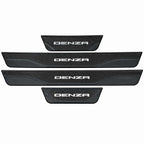 DENZA B5 B8 door sill scuff plate protector installed on vehicle