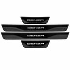 DENZA B5 B8 door sill scuff plate protector installed on vehicle
