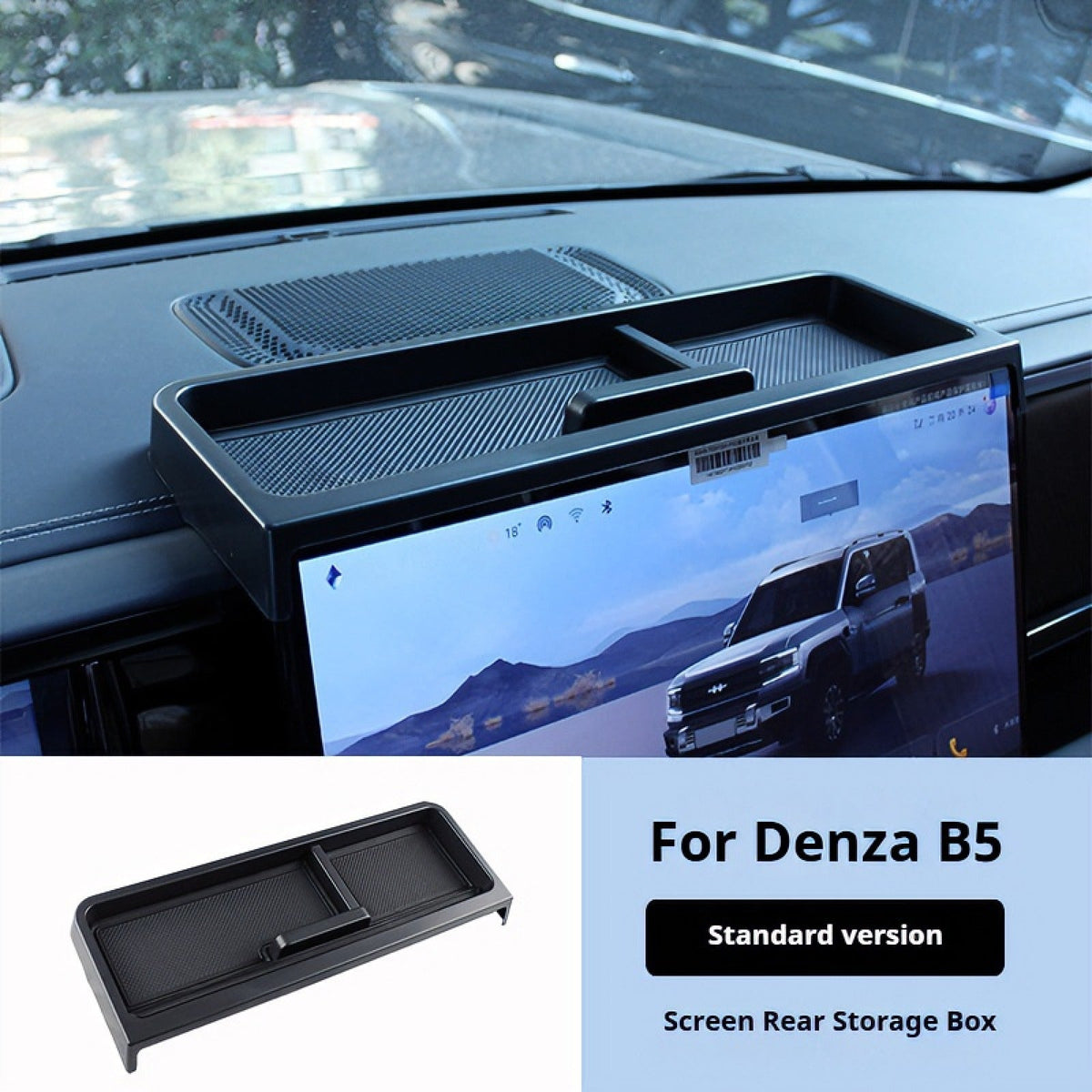 Storage box behind the central control screen for BYD Denza B5 AUTOEVEX