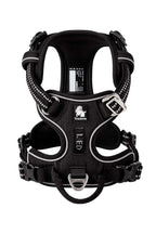 Adjustable Dog Harness for Outdoor Walking black