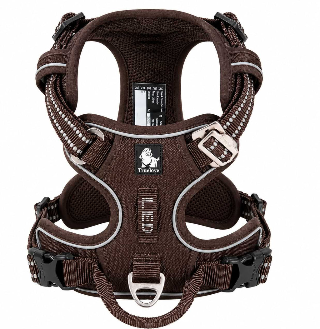 Adjustable Dog Harness for Outdoor Walking coffee