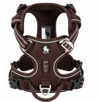 Adjustable Dog Harness for Outdoor Walking coffee