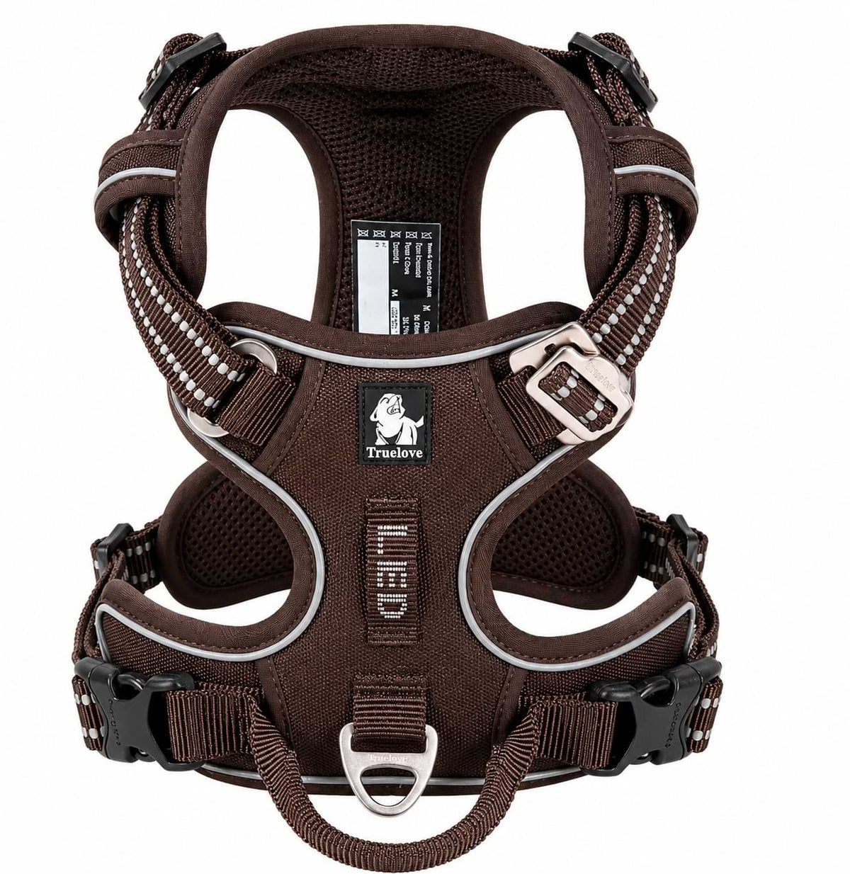 Adjustable Dog Harness for Outdoor Walking coffee