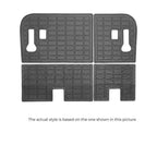 Set of four black heavy-duty rubber car floor mats with a grid pattern for BYD vehicle protection.