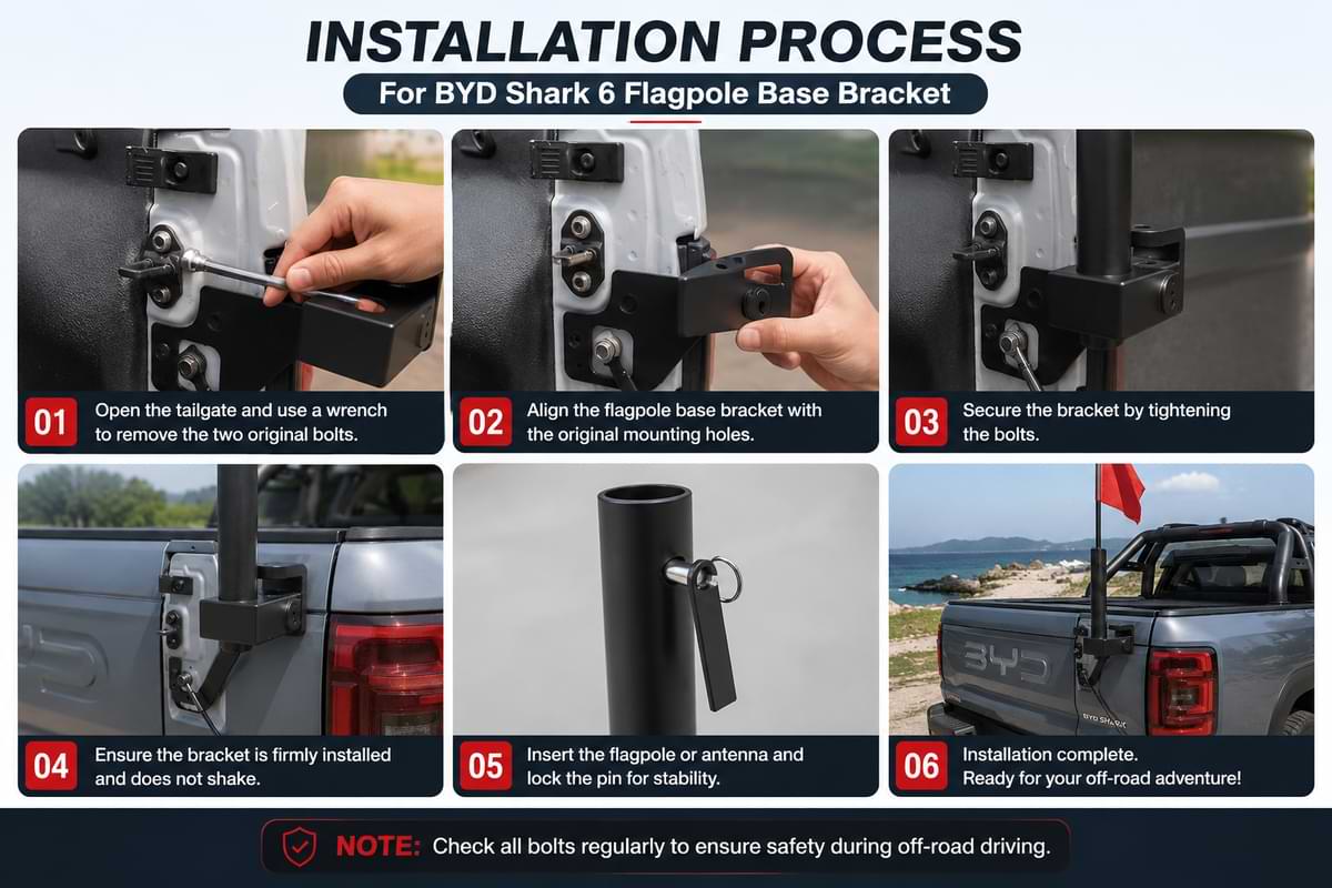 install plug pole n byd shark